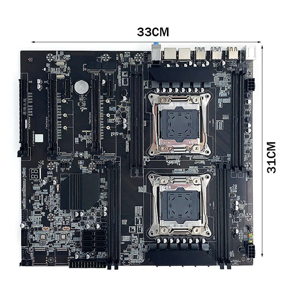 X99 Computer Motherboard E-ATX Four Channels DDR4 Memory Slot 256G +E5 2680 V3 Dual CPU Desktop Mainboard
X99 Computer Motherboard E-ATX Four Channels DDR4 Memory Slot 256G +E5 2680 V3 Dual CPU Desktop Mainboard