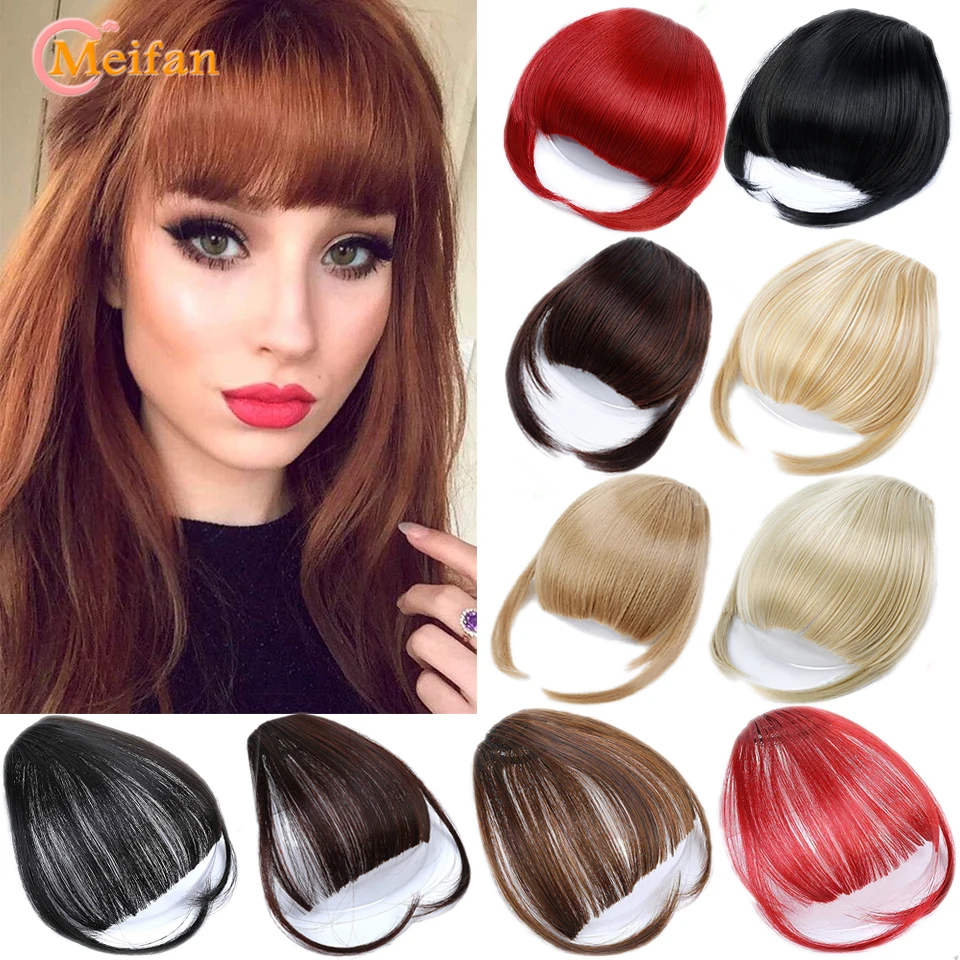 MEIFAN Natural Fake Short Bangs Clip in Front Neat Bangs Hairpiece Extensions Heat Resistant Synthetic Hair Piece for women
MEIFAN Natural Fake Short Bangs Clip in Front Neat Bangs Hairpiece Extensions Heat Resistant Synthetic Hair Piece for women