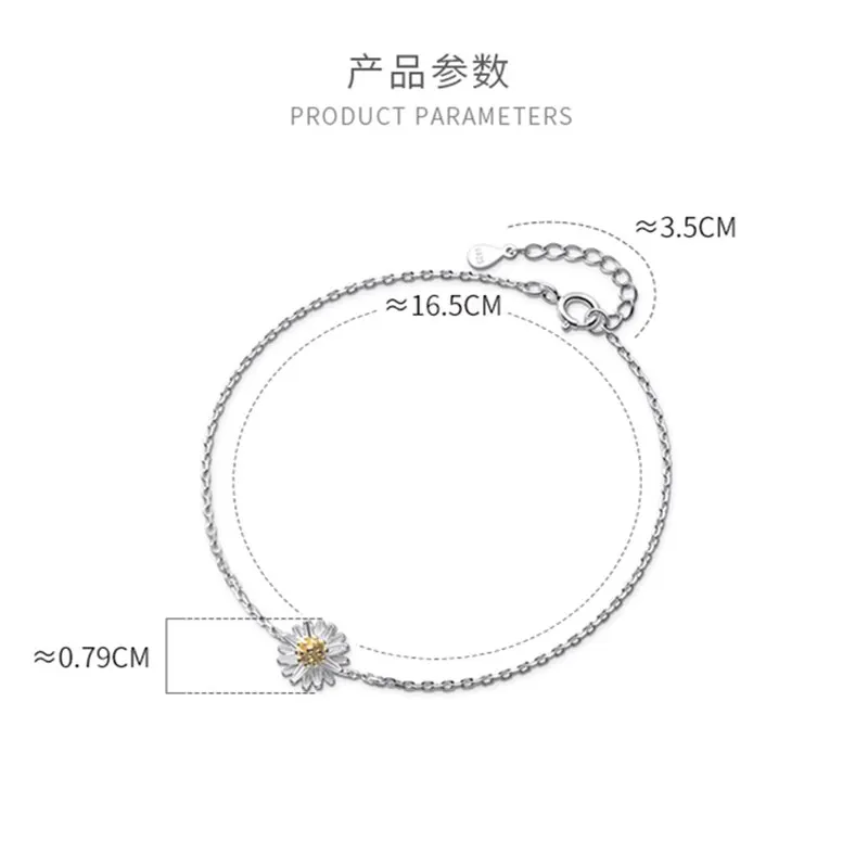 A00548 Jazaz Real 925 Sterling Silver Darling Daisy Chain Bracelet for Fashion Women Compatible with Jewelry Special Store
A00548 Jazaz Real 925 Sterling Silver Darling Daisy Chain Bracelet for Fashion Women Compatible with Jewelry Special Store