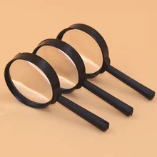 2 Pcs/set 5X Magnifier for Reading Tool Hand Held Magnifying Glass for Reading Identification Etc Glass Lens Reading Glasses