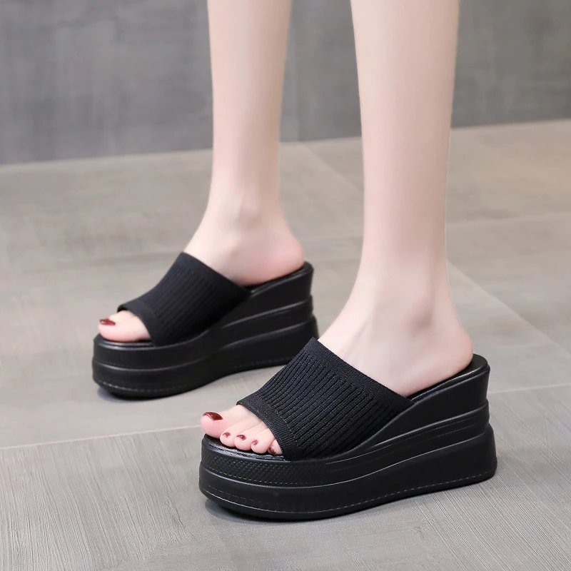 Shoes Slippers Casual Women Heels Pantofle Platform Slides Luxury Flat High 2021 Summer Soft PU Fabric Rubber Rome Cotton 
Shoes Slippers Casual Women Heels Pantofle Platform Slides Luxury Flat High 2021 Summer Soft PU Fabric Rubber Rome Cotton