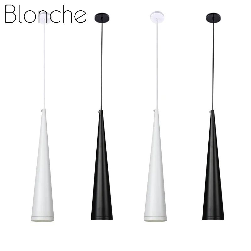 

Blonche Modern Led Pendant Lamp Simple Hanging Lights for Home Decor Living Room Dinning Room Lighting Black/white Loft Fixtures