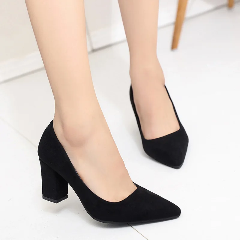 High Heels Women Pumps Sexy Nightclub Wedding casual shoes Pointed Toe Parties Dress Slip-on Summer Flock Shallow Square Heel
High Heels Women Pumps Sexy Nightclub Wedding casual shoes Pointed Toe Parties Dress Slip-on Summer Flock Shallow Square Heel