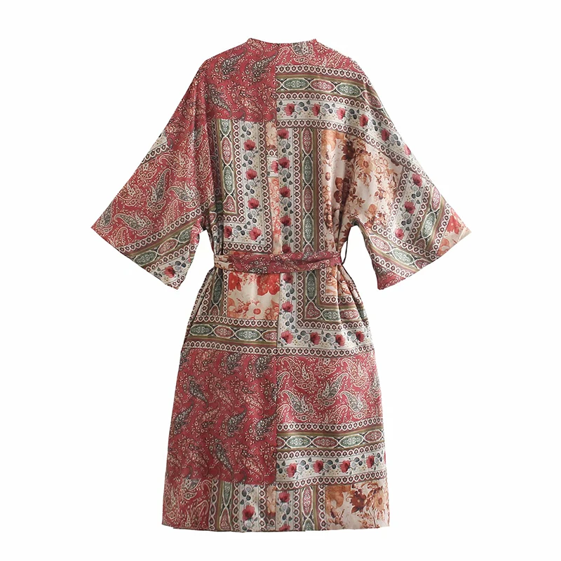 Women Vintage Print Sashes Long Kimono Coat 2021 Summer Three Quarter Sleeve Female Loose Outwear Chic Tops OZZ9977
Women Vintage Print Sashes Long Kimono Coat 2021 Summer Three Quarter Sleeve Female Loose Outwear Chic Tops OZZ9977
