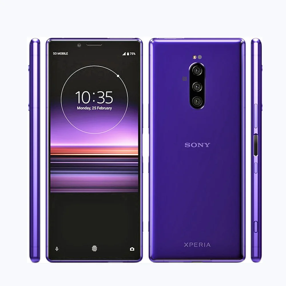 Sony Xperia 1 J8110 128 Гб встроенной памяти 6 ГБ ОЗУ XZ4 Snapdragon 855 5 &quotNFC LTE Octa Core 3 тыловая