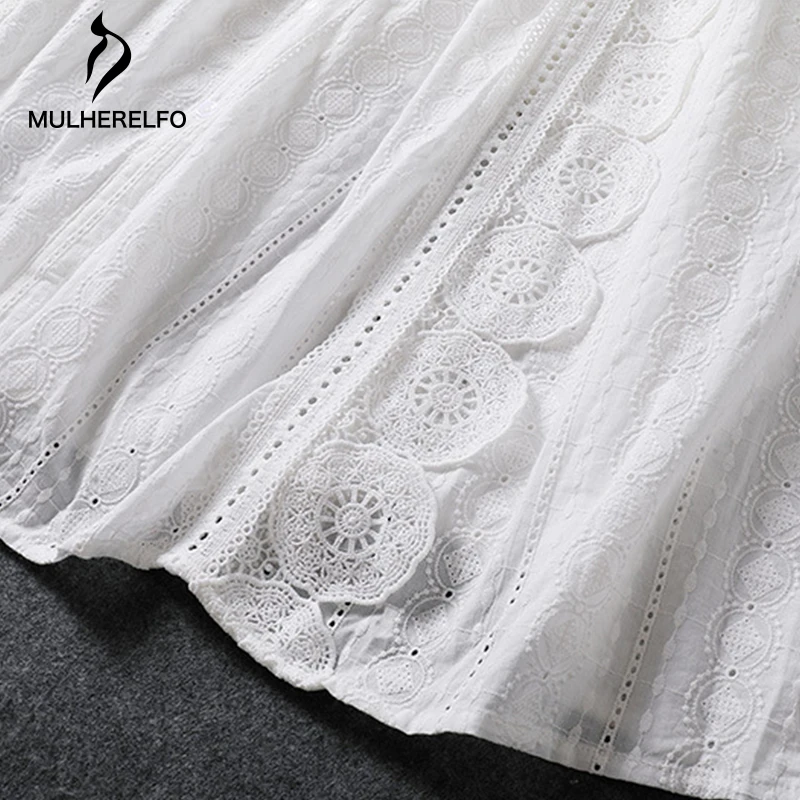 V-Neck Ruffle Sleeve Women Long Dresses Elastic Cuffs Elegant Lace Stitching Hollow Dress Vintage Single-Breasted Female Dresses
V-Neck Ruffle Sleeve Women Long Dresses Elastic Cuffs Elegant Lace Stitching Hollow Dress Vintage Single-Breasted Female Dresses