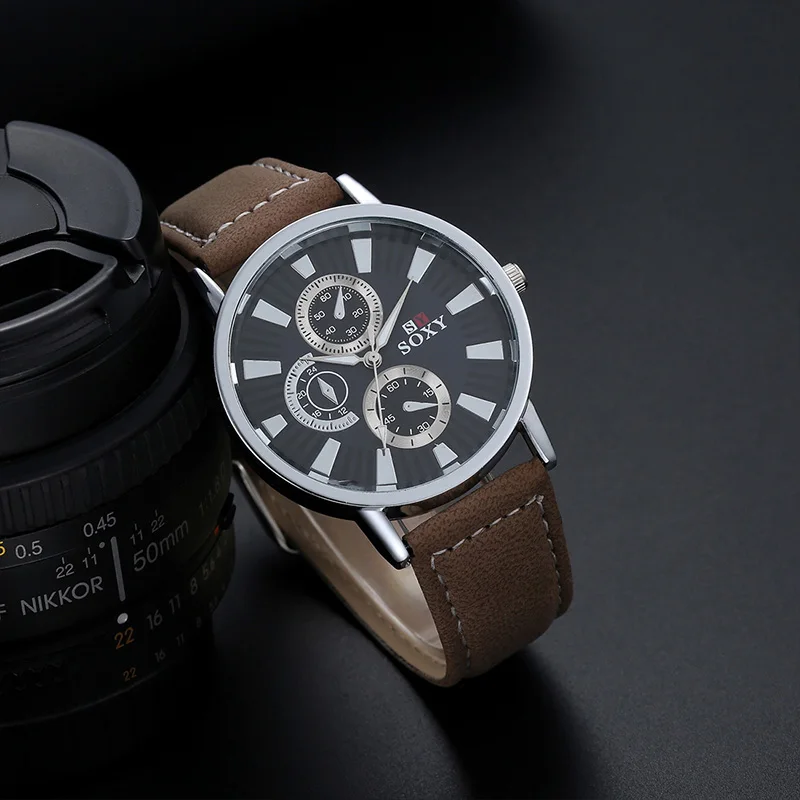 Fashion Mens WatchesTop Brand Luxury Business Sport Quartz Wrist Watch Leather Watchband Relogio Masculino Hot Sale
Fashion Mens WatchesTop Brand Luxury Business Sport Quartz Wrist Watch Leather Watchband Relogio Masculino Hot Sale