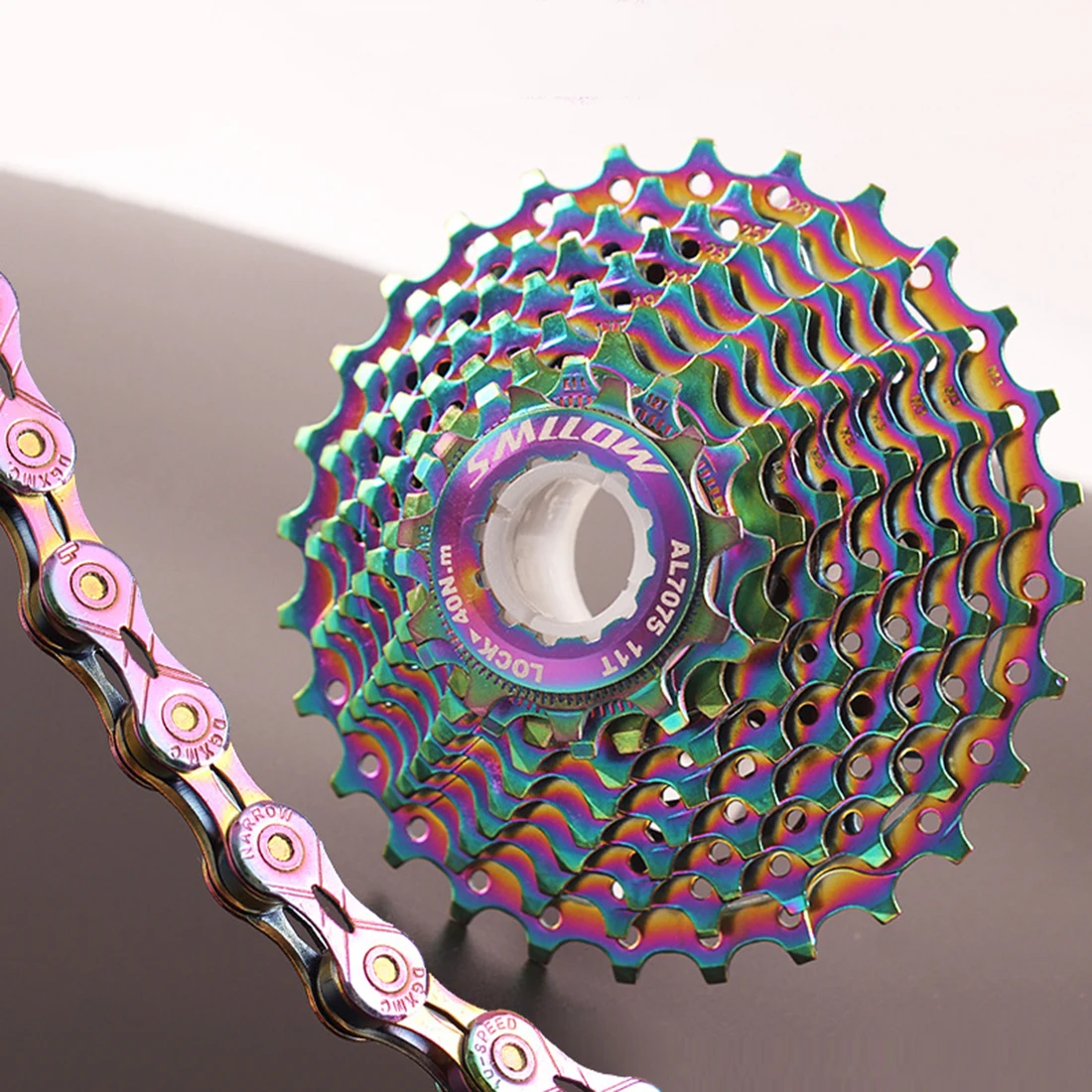 11 Speed Road Bike Cassette 9/10/11S 11-28 TUltraligh Colorful Card Flywheel Durable And Practical To Use
11 Speed Road Bike Cassette 9/10/11S 11-28 TUltraligh Colorful Card Flywheel Durable And Practical To Use