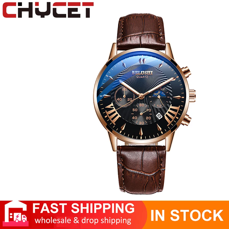 CHYCET 2021 New Fashion mechanical Brand Luxury Mens Watches with Comfortable Leather Top Sports Chronograph Quartz watch Men
CHYCET 2021 New Fashion mechanical Brand Luxury Mens Watches with Comfortable Leather Top Sports Chronograph Quartz watch Men