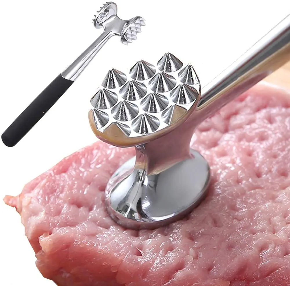 Kitchen Utensils Multifunctional Meat Hammer Soft Tenderizer On Both Sides Portable Steak Pork tool Zinc Alloy Meat Hammer
Kitchen Utensils Multifunctional Meat Hammer Soft Tenderizer On Both Sides Portable Steak Pork tool Zinc Alloy Meat Hammer