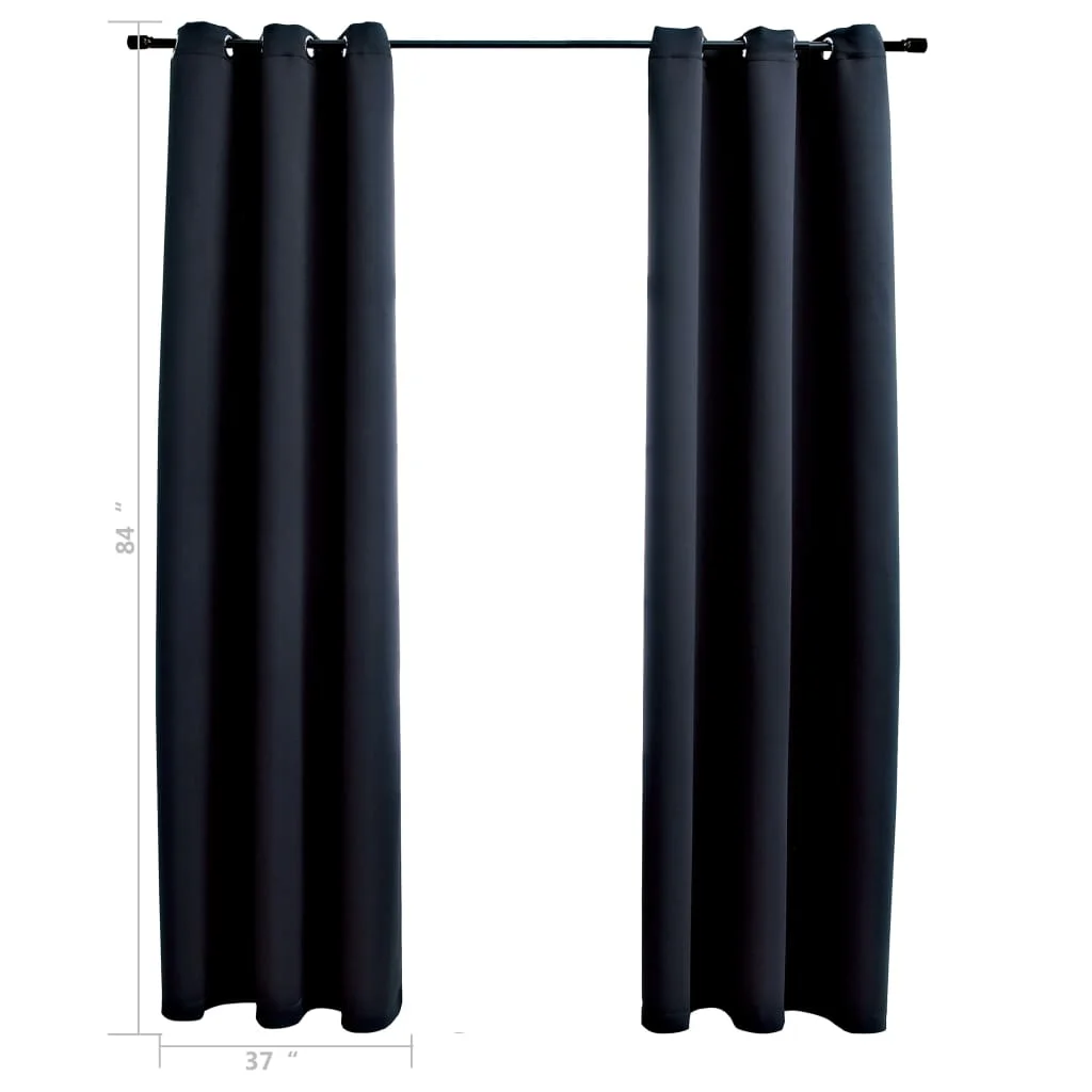 Blackout Curtains with Rings 2 pcs Black 37"x84" Fabric Free Shipping in the United States
Blackout Curtains with Rings 2 pcs Black 37"x84" Fabric Free Shipping in the United States