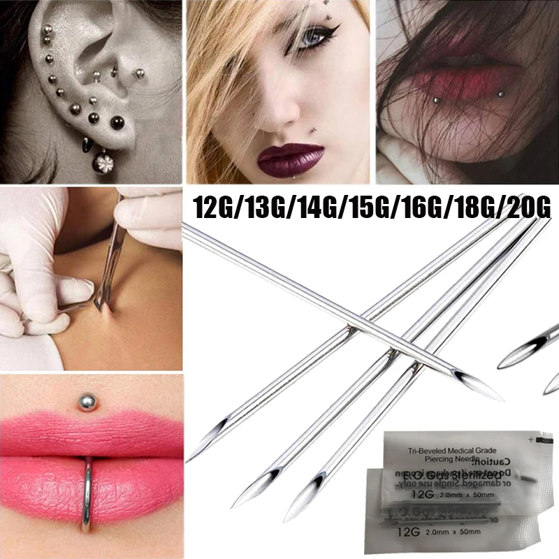 1-10Pcs Disposable Sterile Body Piercing Needles Medical Tattoo Needle for Navel Nipple Lip Navel Ring Kit Surgical Steel Tools
1-10Pcs Disposable Sterile Body Piercing Needles Medical Tattoo Needle for Navel Nipple Lip Navel Ring Kit Surgical Steel Tools