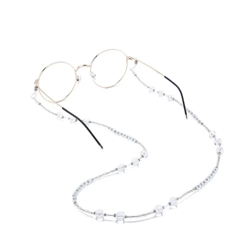Fashion Eyeglass Chains Clear Acrylic Beads Chains Anti-slip Eyewear Cord Holder Neck Strap Reading Glasses Rope
Fashion Eyeglass Chains Clear Acrylic Beads Chains Anti-slip Eyewear Cord Holder Neck Strap Reading Glasses Rope