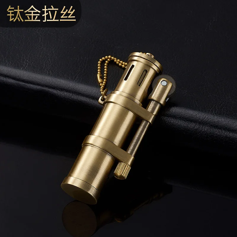 Creative Retro Bronze Vintage Kerosene Lighter Grinding Wheel Open Flame Metal Isqueiro Smoking Accessories 
Creative Retro Bronze Vintage Kerosene Lighter Grinding Wheel Open Flame Metal Isqueiro Smoking Accessories