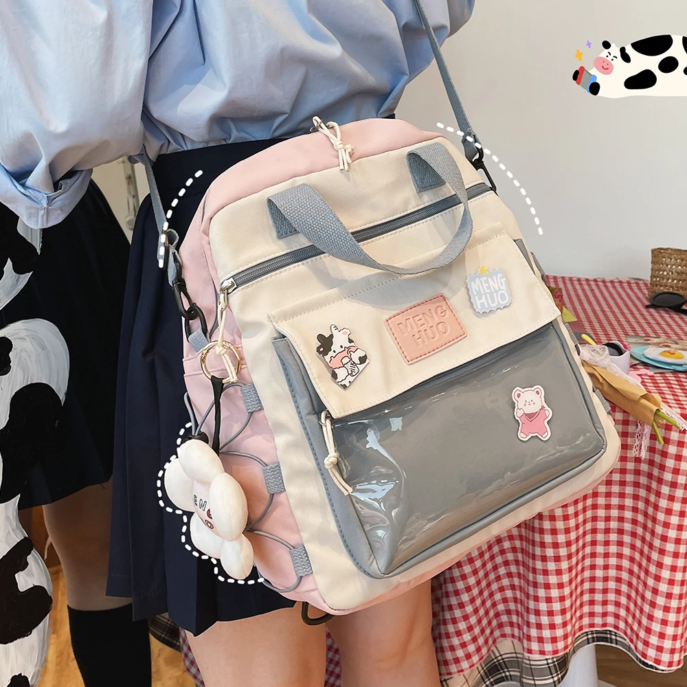 Women Satchel Cute Backpack Nylon Female Harajuku School Bag College Lady Kawaii Cartoons Backpack Fashion Book Girl Bag Student
Women Satchel Cute Backpack Nylon Female Harajuku School Bag College Lady Kawaii Cartoons Backpack Fashion Book Girl Bag Student
