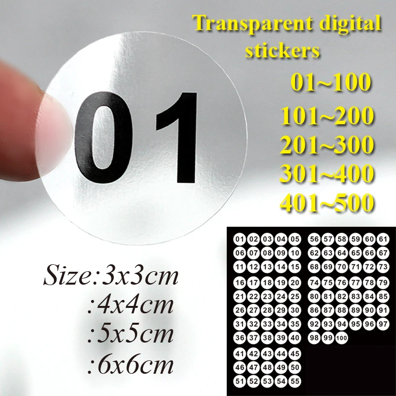 1-100PCS transparent digital stickers black digital stickers personalized custom labels white stickers kraft paper 2-10cm
1-100PCS transparent digital stickers black digital stickers personalized custom labels white stickers kraft paper 2-10cm