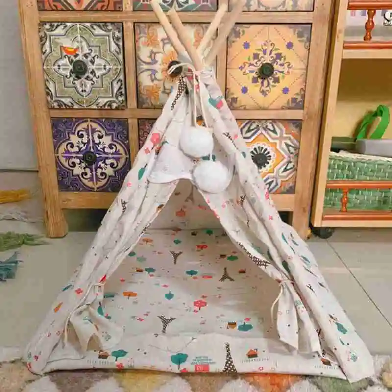 Portable Pet Tent Burlap Breathable With Ice Silk Pad Removable Purple Sika Deer Summer Suitable For Indoor Dog
Portable Pet Tent Burlap Breathable With Ice Silk Pad Removable Purple Sika Deer Summer Suitable For Indoor Dog