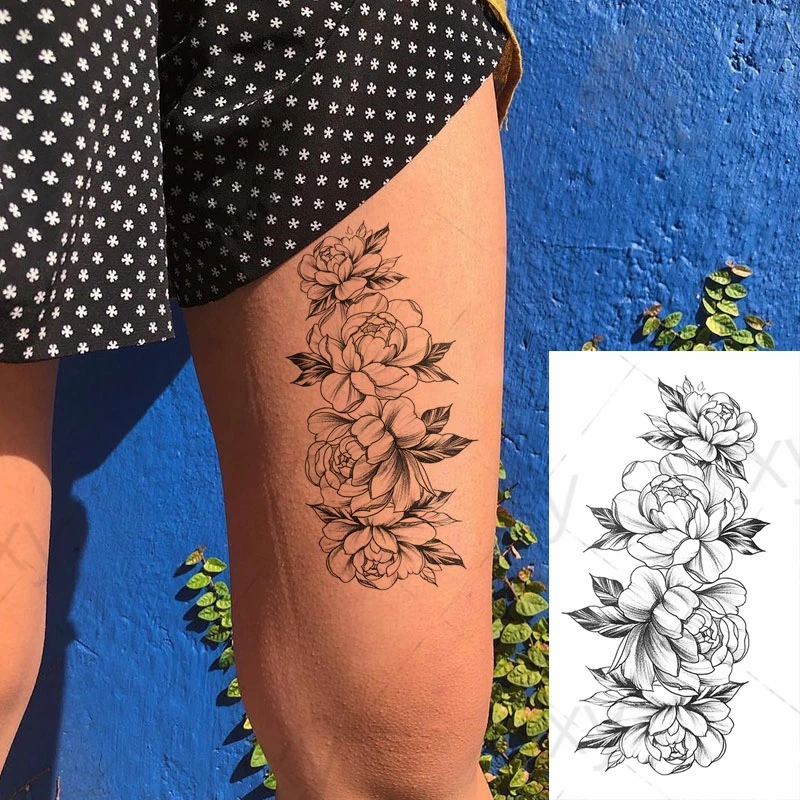 Waterproof Temporary Tattoo Sticker Fashion Flowers Flash Tattoos Rose Peony Body Art Arm Water Transfer Fake Tatoo for Women
Waterproof Temporary Tattoo Sticker Fashion Flowers Flash Tattoos Rose Peony Body Art Arm Water Transfer Fake Tatoo for Women