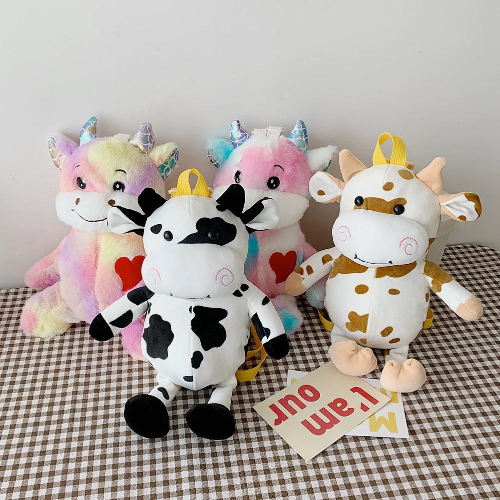 Cartoon Doll Cow Mini Shoulder Backpack Fashion Plush Women Rucksack for Kids Children Gifts
Cartoon Doll Cow Mini Shoulder Backpack Fashion Plush Women Rucksack for Kids Children Gifts