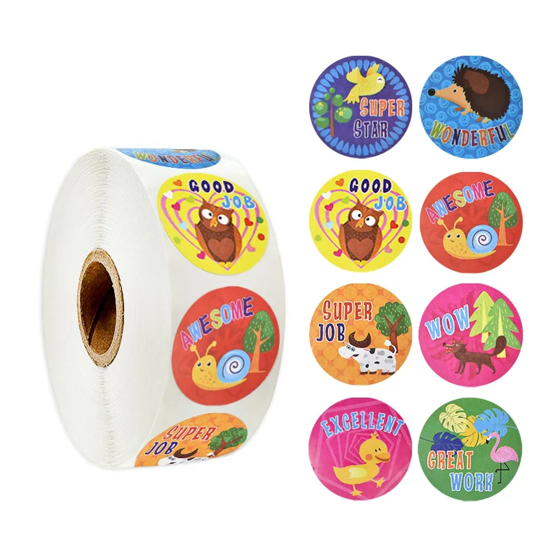 500pcs Encouragement Stickers For Kids Reward Seal Label Tag Cute Animal Paper Sticker Roll Sticker Kindergarten Children Toy 
500pcs Encouragement Stickers For Kids Reward Seal Label Tag Cute Animal Paper Sticker Roll Sticker Kindergarten Children Toy