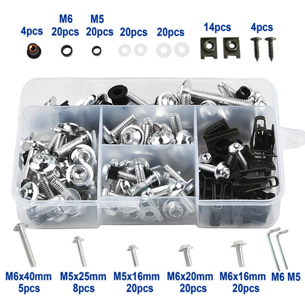177pcs/Set Screw Tools Fairing Bolt Kit Bodywork Screws For Honda CBR600RR CBR900RR CBR1000RR CBR1100XX Speed Clip And Bolt Kit
177pcs/Set Screw Tools Fairing Bolt Kit Bodywork Screws For Honda CBR600RR CBR900RR CBR1000RR CBR1100XX Speed Clip And Bolt Kit
