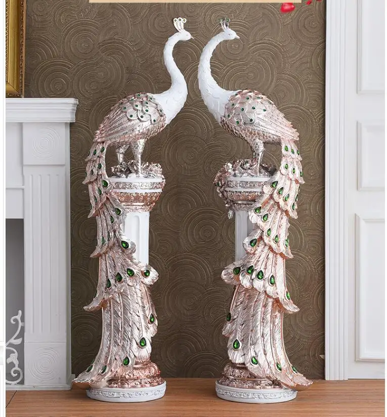 European Luxury Resin Peacock Ornamnets Accessories Home Livingroom Table Figurines Decoration Office Desktop Furnishing Crafts
European Luxury Resin Peacock Ornamnets Accessories Home Livingroom Table Figurines Decoration Office Desktop Furnishing Crafts
