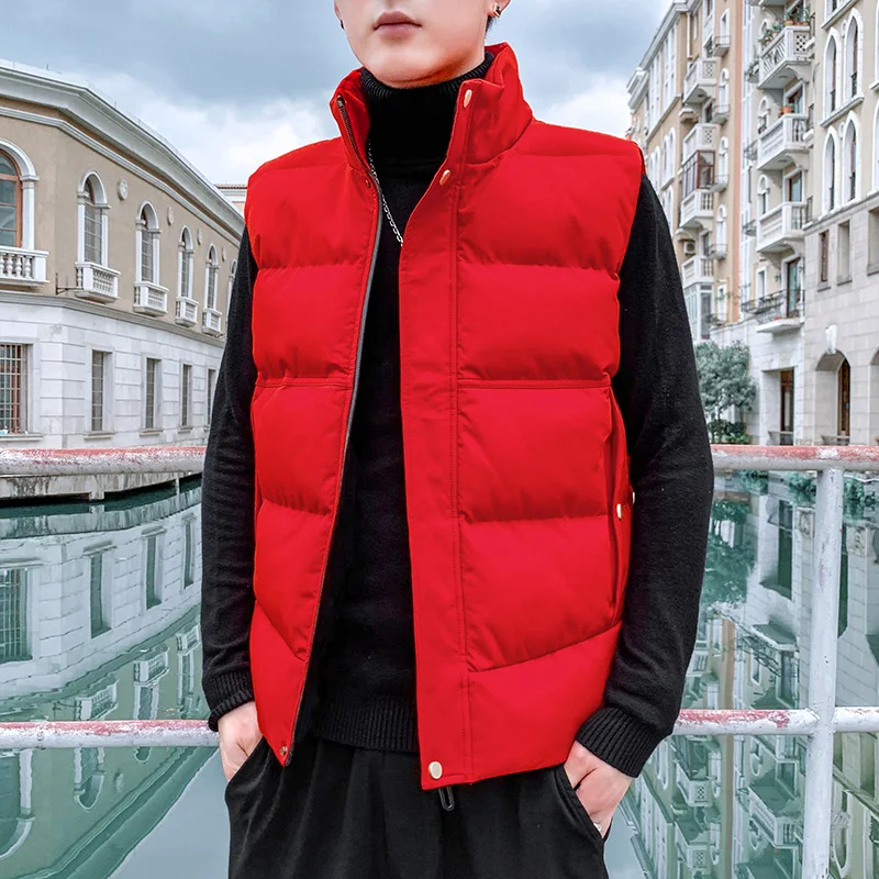 2021 New 100KG Boy Vest Autumn And Down Cotton Korean Trend Shoulder Young Man Loose, Handsome In Winter, Thick In Outer Jacket
2021 New 100KG Boy Vest Autumn And Down Cotton Korean Trend Shoulder Young Man Loose, Handsome In Winter, Thick In Outer Jacket