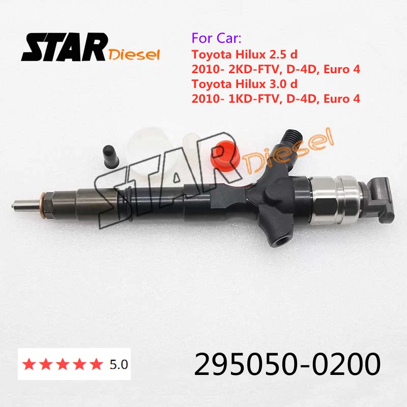 Дизельный инжектор 295050-0200, автозапчасти для двигателя Toyota Hilux 2.5d 3.0d 2010-1KD/2KD-FTV, D-4D, Euro 4
Дизельный инжектор 295050-0200, автозапчасти для двигателя Toyota Hilux 2.5d 3.0d 2010-1KD/2KD-FTV, D-4D, Euro 4