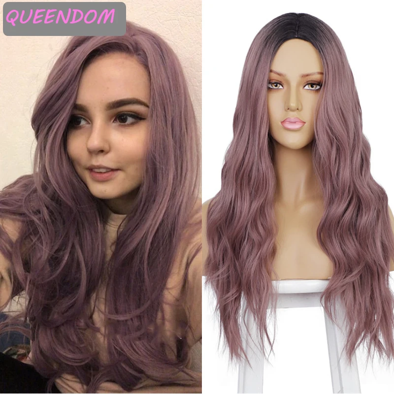 Ombre Purple Natural Wavy Wig 24 " Body Wave Synthetic Hair Wigs African American Heat Resistant Middle Part Lolita Wig Bug Pink
Ombre Purple Natural Wavy Wig 24 " Body Wave Synthetic Hair Wigs African American Heat Resistant Middle Part Lolita Wig Bug Pink