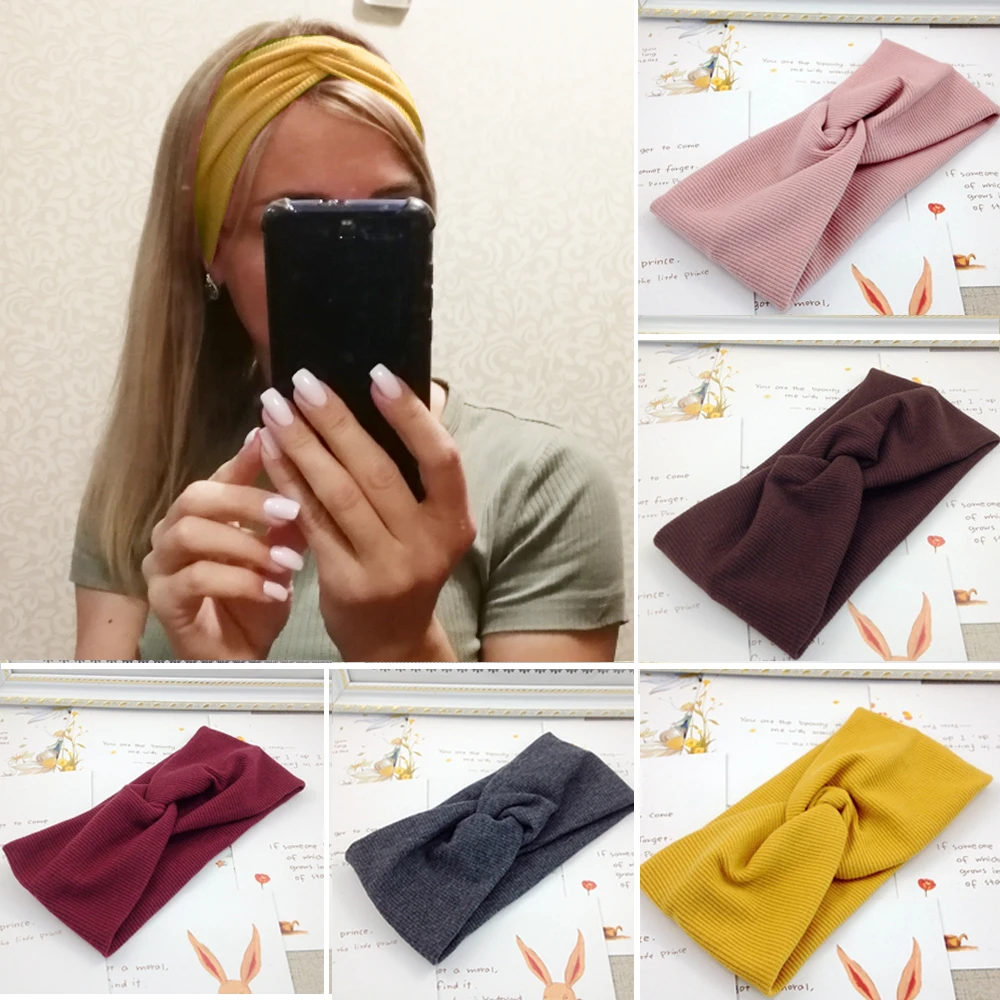 Women Headband Solid Color Twist Knitted Cotton Wide Turban Twisted Knotted Headwrap Girls Hairband Hair Accessories Scrunchies
Women Headband Solid Color Twist Knitted Cotton Wide Turban Twisted Knotted Headwrap Girls Hairband Hair Accessories Scrunchies