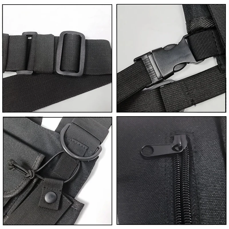 Functional Tactical Chest Rig Bag For Unisex Fashion Bullet Hip Hop Vest Streetwear Bag Waist Pack Women Black Chest Bag YB415
Functional Tactical Chest Rig Bag For Unisex Fashion Bullet Hip Hop Vest Streetwear Bag Waist Pack Women Black Chest Bag YB415
