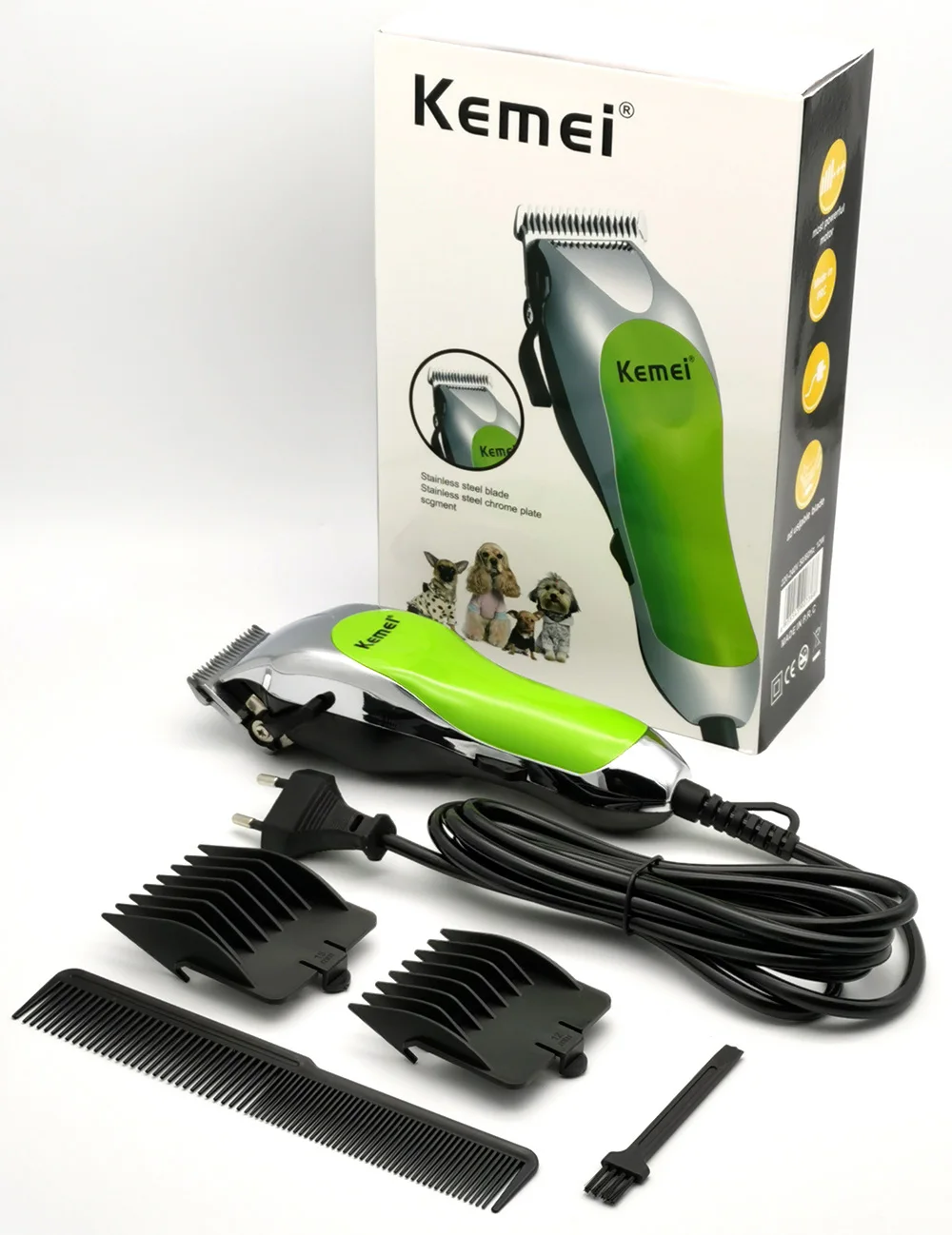 Kemei Professional 12W Pet Dog Hair Trimmer Animal Grooming Electric Clippers Cat Cutter Machine Rabbit Shaver Pets Haircut Tool
Kemei Professional 12W Pet Dog Hair Trimmer Animal Grooming Electric Clippers Cat Cutter Machine Rabbit Shaver Pets Haircut Tool