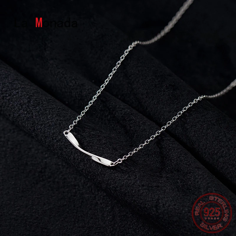 Цепочка La Monada женская из серебра 925 пробы, минималистичное ожерелье из серебра 925 пробы с перекрученной линией, модное Ювелирное Украшение, ... 
Цепочка La Monada женская из серебра 925 пробы, минималистичное ожерелье из серебра 925 пробы с перекрученной линией, модное Ювелирное Украшение, ...