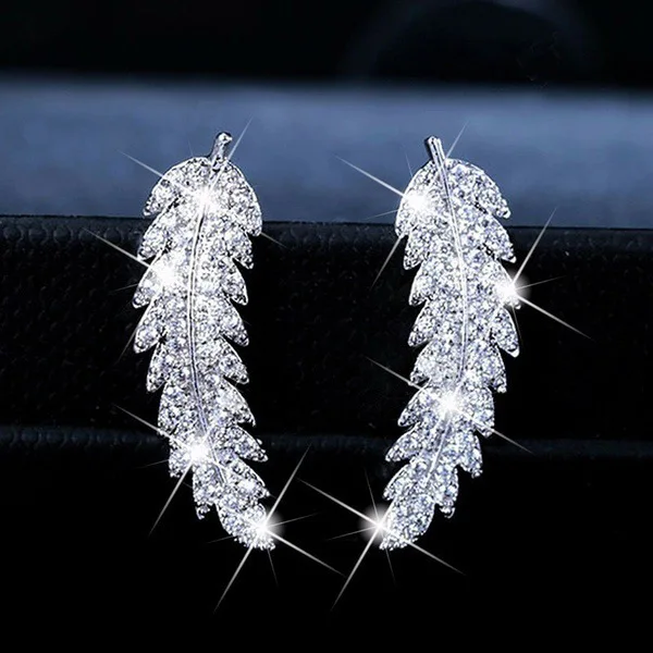 Trendy Luxury Leaf Stud Earrings For Women Romantic Accessories For Girls Micro Paved CZ Earrings Jewelry Wholesale
Trendy Luxury Leaf Stud Earrings For Women Romantic Accessories For Girls Micro Paved CZ Earrings Jewelry Wholesale