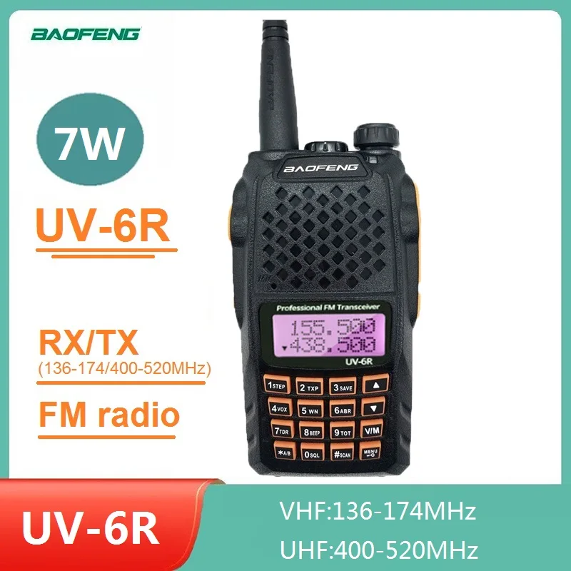 Baofeng UV-6R 7 Вт высокой мощности Мощность иди и болтай Walkie Talkie VHF Любительская рация двойного диапазона двухстороннее радио Профессиональный сертификатом от сертификационной любительская радиостанция обновленная трансивер
Baofeng UV-6R 7 Вт высокой мощности Мощность иди и болтай Walkie Talkie VHF Любительская рация двойного диапазона двухстороннее радио Профессиональный сертификатом от сертификационной любительская радиостанция обновленная трансивер