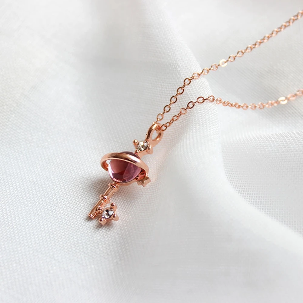 Fashion Dream Planet Necklace Adjustable Constellation Key Pendant Sweet and Wild Ladies Clavicle Chain Exquisite Jewelry
Fashion Dream Planet Necklace Adjustable Constellation Key Pendant Sweet and Wild Ladies Clavicle Chain Exquisite Jewelry
