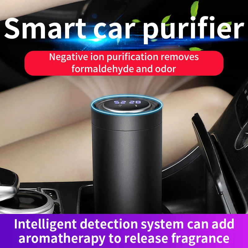 Giahol Intelligent Anion Car Air Purifier Humidity Temperature Display Hepa Filter Portable Aromatherapy Air Purifier for Home
Giahol Intelligent Anion Car Air Purifier Humidity Temperature Display Hepa Filter Portable Aromatherapy Air Purifier for Home