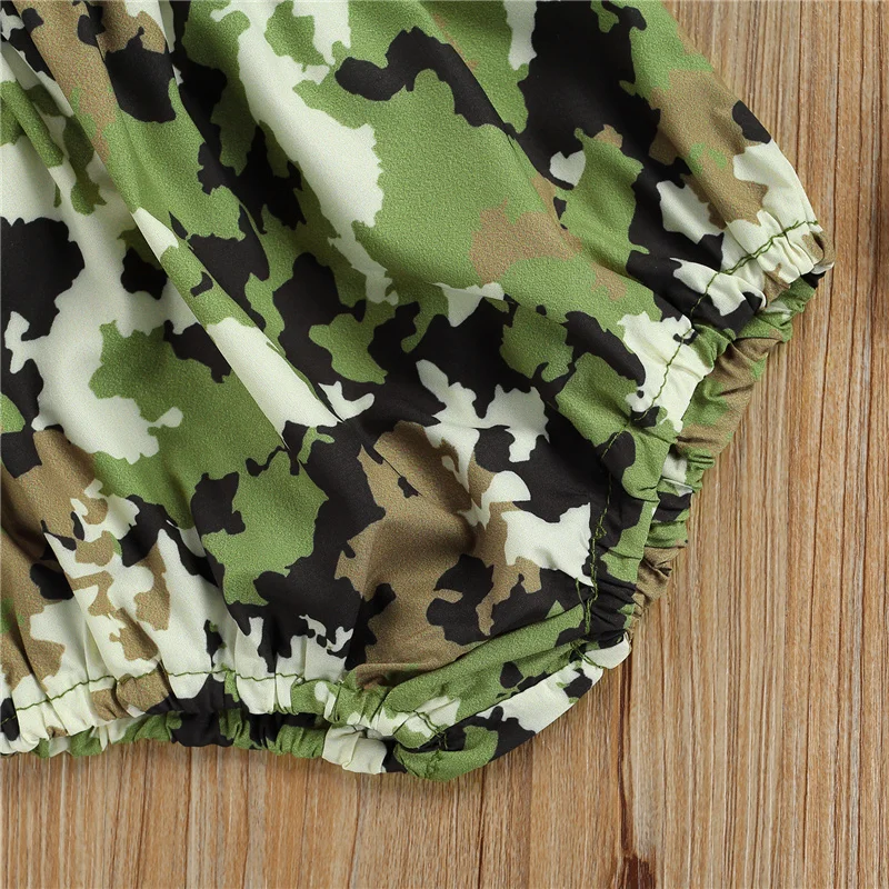 0-18Month 2pcs Baby Girls Cotton Clothes Sets,Newborn Girls Cool Camouflage Printing Splicing Fly Sleeve Romper+Bow Headwear Set
0-18Month 2pcs Baby Girls Cotton Clothes Sets,Newborn Girls Cool Camouflage Printing Splicing Fly Sleeve Romper+Bow Headwear Set