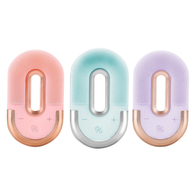 Electric Silica Gel Facial Cleanser Sonic Vibration Cleansing Instrument Blackhead Skin Deep Washing Massage 
Electric Silica Gel Facial Cleanser Sonic Vibration Cleansing Instrument Blackhead Skin Deep Washing Massage