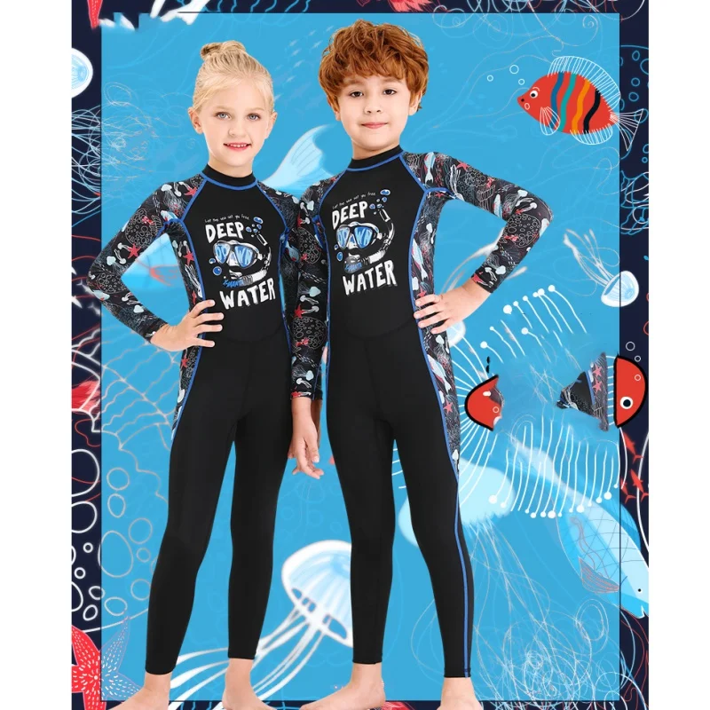 Kids Girls Boys Diving Suit Neoprenes Wetsuit Children For Keep Warm One-piece Long Sleeves UV Protection Swimwearym
Kids Girls Boys Diving Suit Neoprenes Wetsuit Children For Keep Warm One-piece Long Sleeves UV Protection Swimwearym