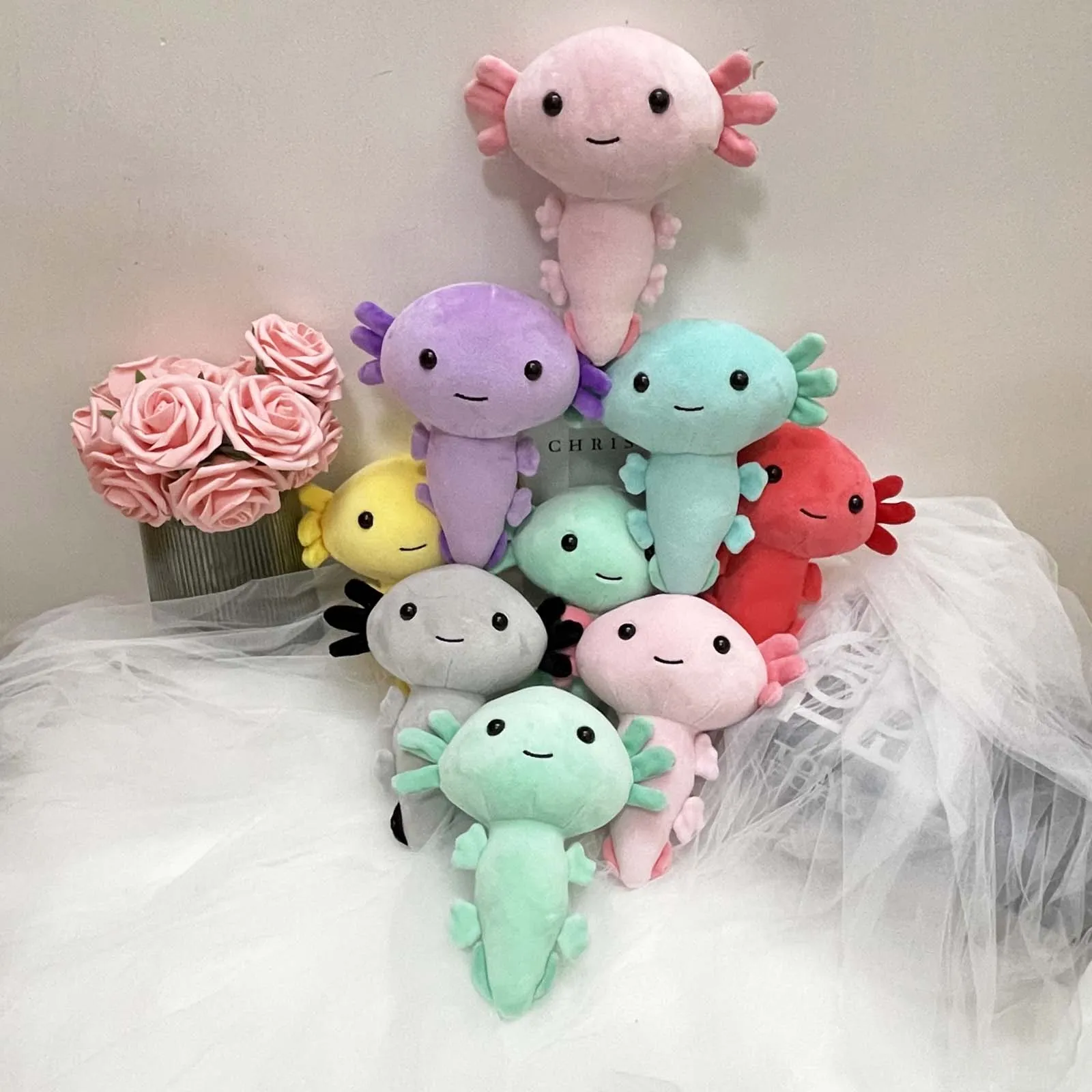 Плюшевая игрушка Kawaii Axolotl, 20 см, мягкая игрушка-животное для детей, на день рождения, подарки на Рождество Хэллоуин
Плюшевая игрушка Kawaii Axolotl, 20 см, мягкая игрушка-животное для детей, на день рождения, подарки на Рождество Хэллоуин