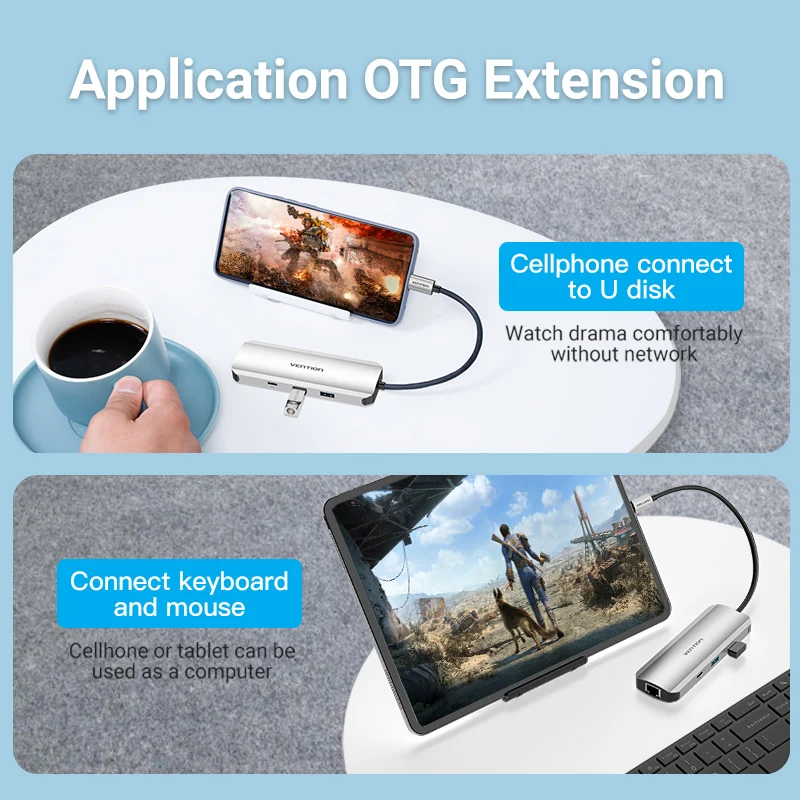 Vention USB C Hub USB C to HDMI 4K VGA PD RJ45 3.5mm USB 3.0 Dock for MacBook Pro Accessories USB-C Type C 3.1 Splitter USB HUB
Vention USB C Hub USB C to HDMI 4K VGA PD RJ45 3.5mm USB 3.0 Dock for MacBook Pro Accessories USB-C Type C 3.1 Splitter USB HUB