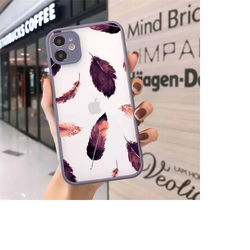 Feather art cartoon design luxury design Phone Case matte transparent For iphone 7 8 11 12 plus mini x xs xr pro max cover
Feather art cartoon design luxury design Phone Case matte transparent For iphone 7 8 11 12 plus mini x xs xr pro max cover