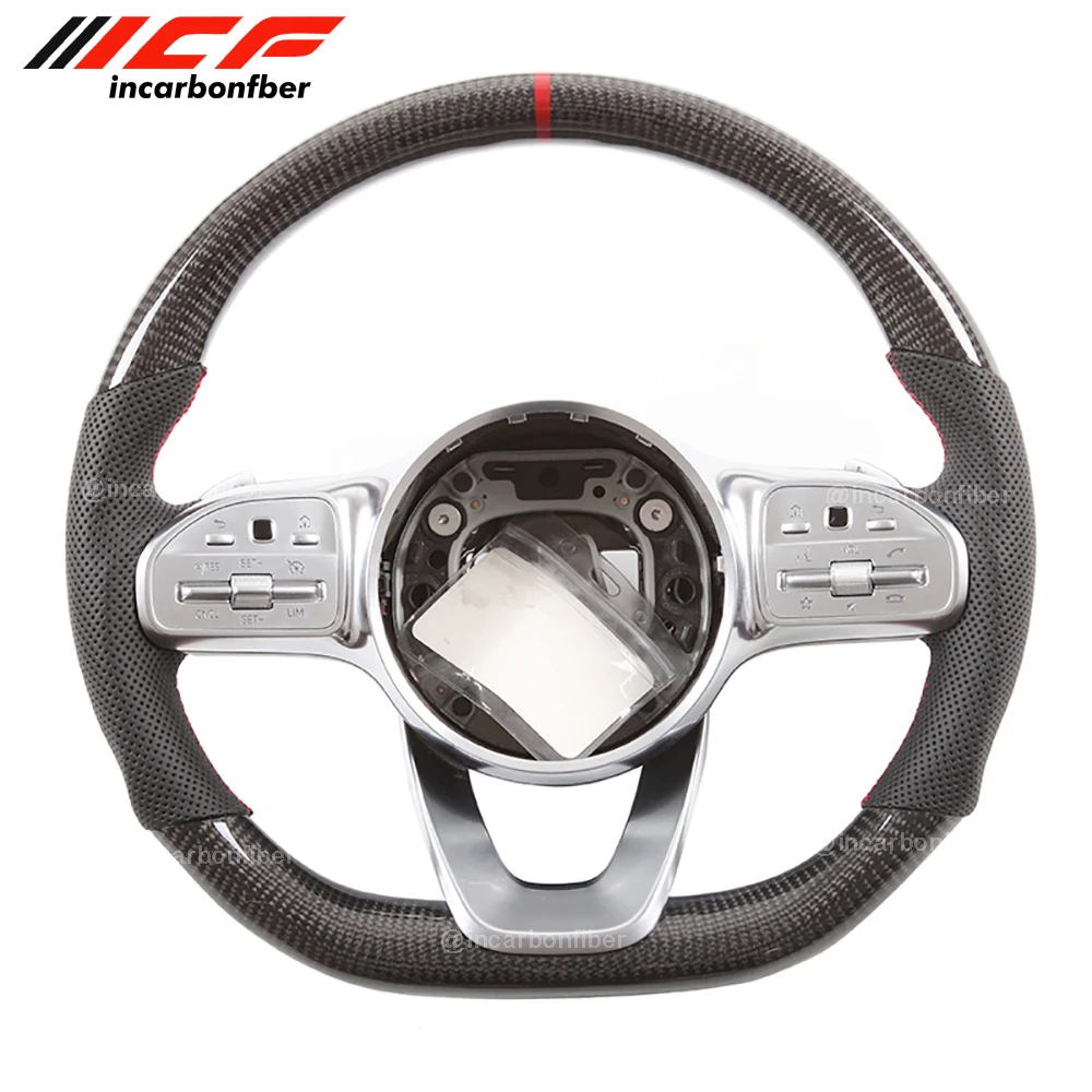 Carbon Fiber Steering Wheel for Mercedes Benz C43 SLC43 GLC43 GT E53 CLS53 GT53 GLE53
Carbon Fiber Steering Wheel for Mercedes Benz C43 SLC43 GLC43 GT E53 CLS53 GT53 GLE53