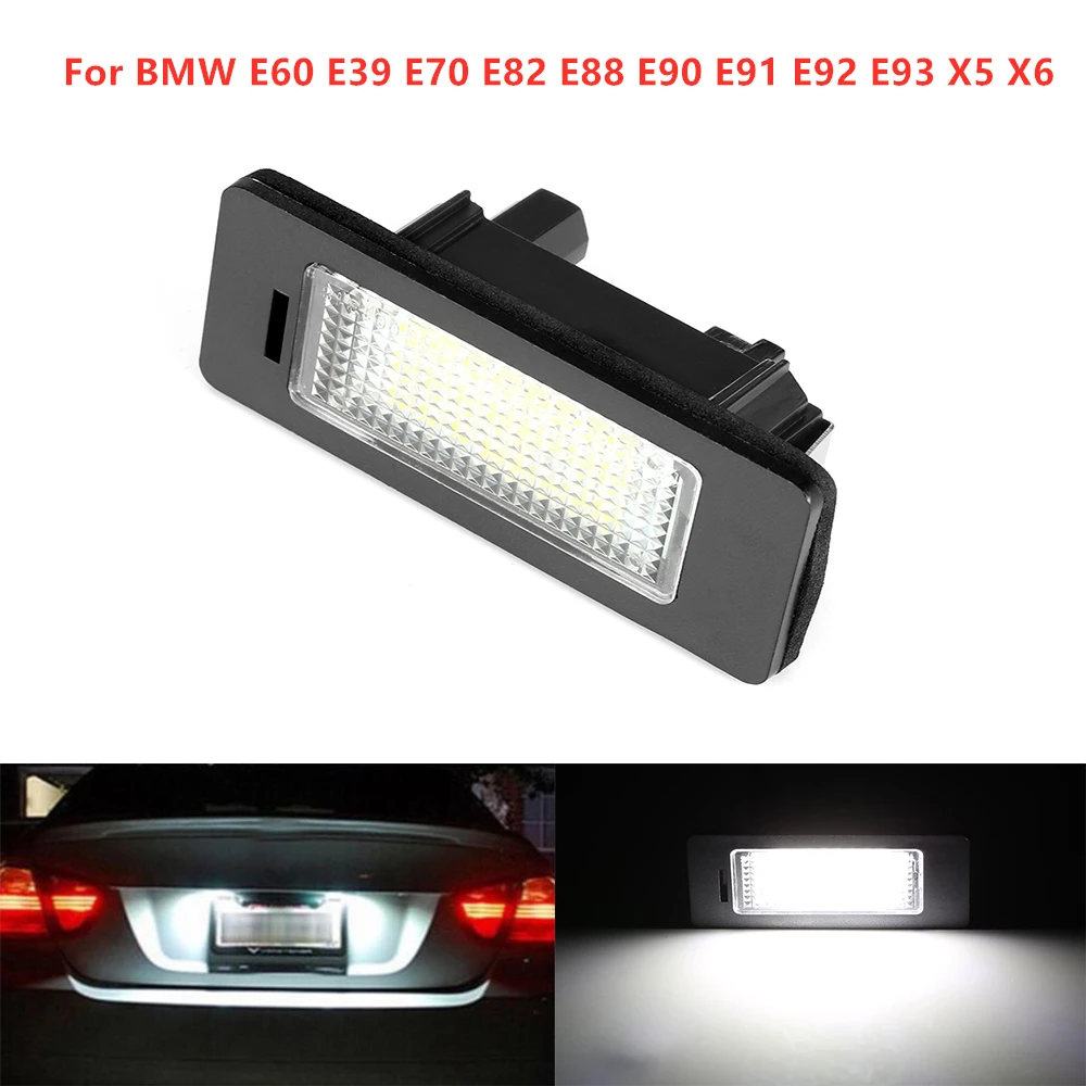 For BMW 5 Series E60 E39 E61 E70 E71 E72 E82 E88 E90 E91 E92 E93 12V Car LED License Plate Light 6500K Number Plate Lamp 1PC
For BMW 5 Series E60 E39 E61 E70 E71 E72 E82 E88 E90 E91 E92 E93 12V Car LED License Plate Light 6500K Number Plate Lamp 1PC