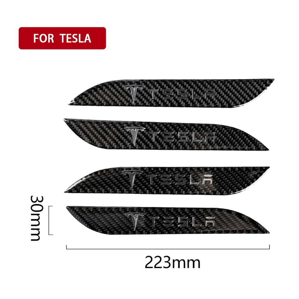 For Tesla Model S 4pcs Car Door Handle Cover Trim Protector Auto 3D Real Carbon Fiber Protective Decors Car Tuning Accessories
For Tesla Model S 4pcs Car Door Handle Cover Trim Protector Auto 3D Real Carbon Fiber Protective Decors Car Tuning Accessories