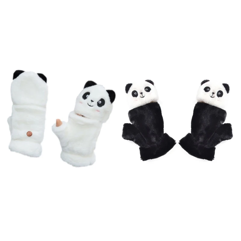 Winter Gloves Panda Mittens with Flip Top Plush Animal Glove Fluffy Warm Gloves G5AE
Winter Gloves Panda Mittens with Flip Top Plush Animal Glove Fluffy Warm Gloves G5AE