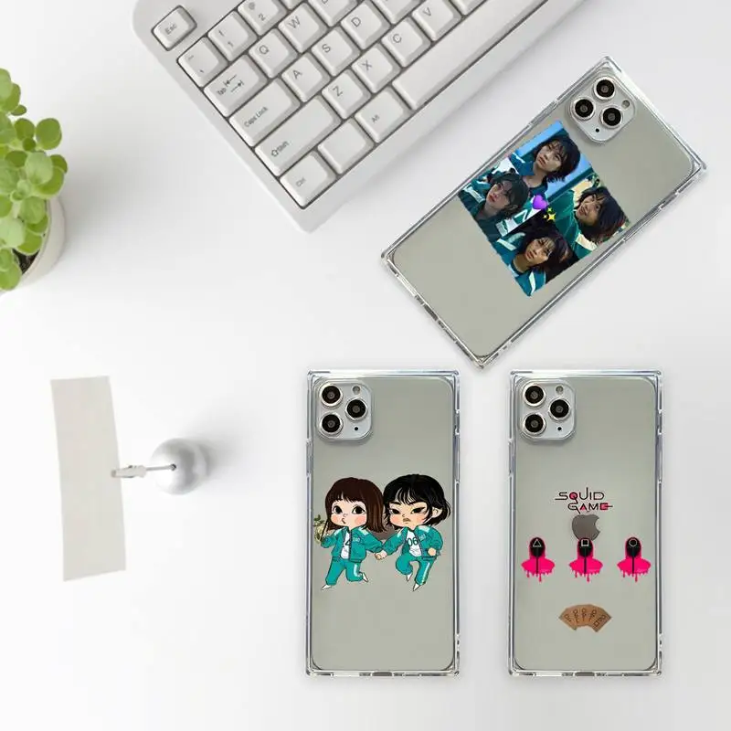 Squid Game Round Six Phone Case For iPhone 7 8 11 12 X XS XR MINI Pro Max Plus Clear Square Transparent Lee Jung Jae shell
Squid Game Round Six Phone Case For iPhone 7 8 11 12 X XS XR MINI Pro Max Plus Clear Square Transparent Lee Jung Jae shell