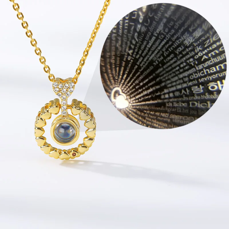 100 Languages I love you Projection Pendant Necklace Romantic Love Memory Wedding Necklaces Pendants For Jewelry Accessories
100 Languages I love you Projection Pendant Necklace Romantic Love Memory Wedding Necklaces Pendants For Jewelry Accessories