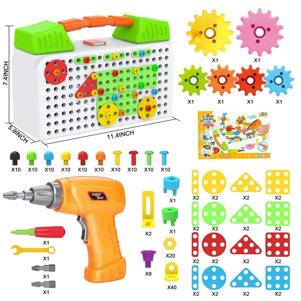 Building Toys Toddler Stem Learning Games Drill Set For Kids Diy Motor Skill Kit
Building Toys Toddler Stem Learning Games Drill Set For Kids Diy Motor Skill Kit